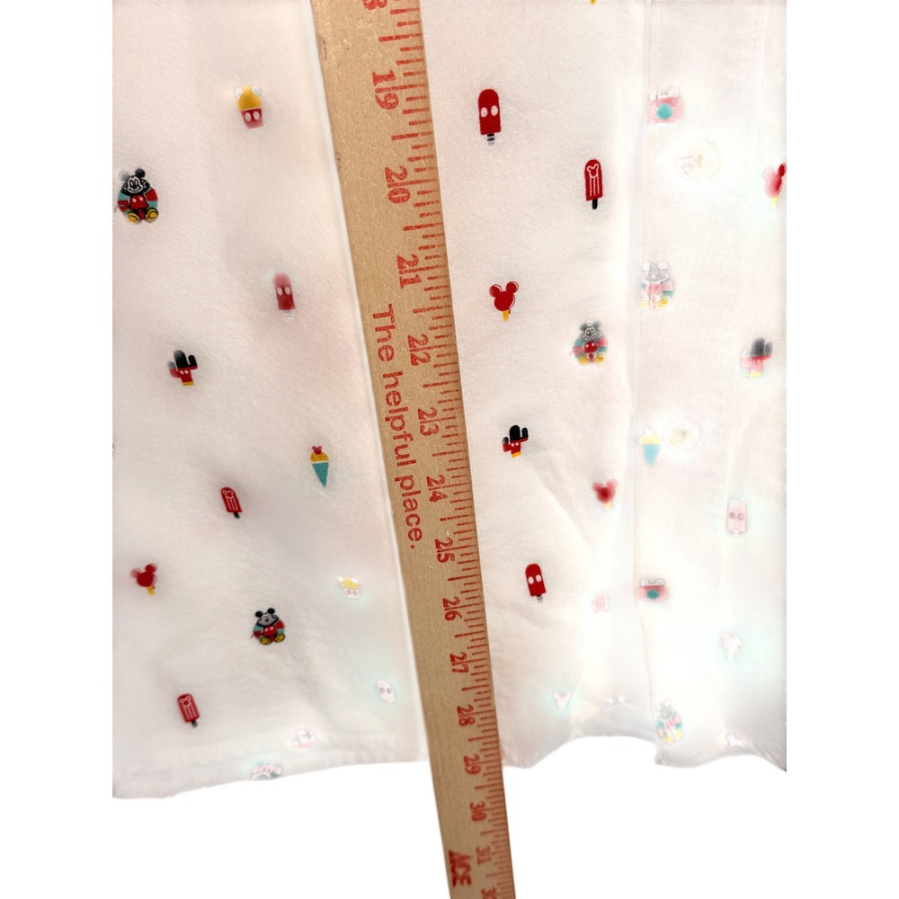 Disneycore Vacation Dadcore Mickey Mouse Ice Cream Button Up Shirt M Resort - Picture 6 of 12